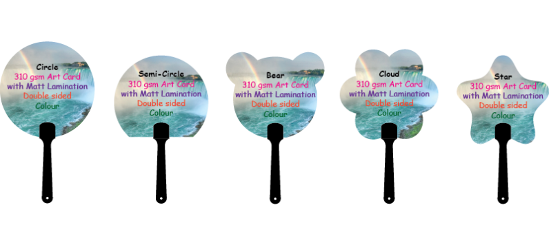 Hand Fans (With Handle)